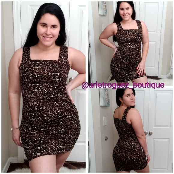 Forever 21 Dresses & Skirts - 💕 Forever 21 Leopard Print Mini Dress Size Large
